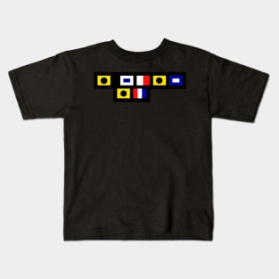 “I Ship It” Nautical Flags Kids T-Shirt